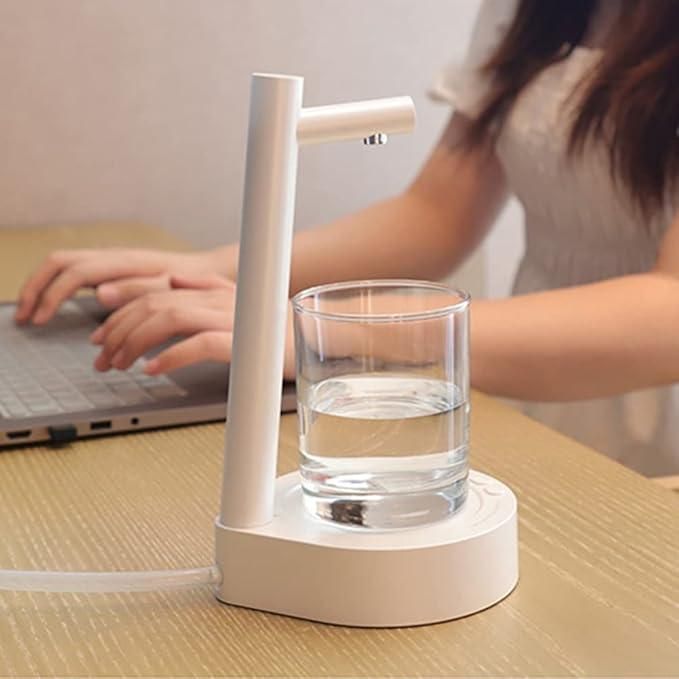 6-Level USB Automatic Water Dispenser | Rechargeable Smart Pump for Bottles (500ml to 5 Gallon)