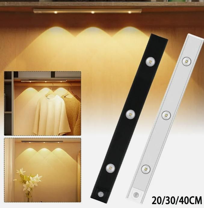 LED PIR Motion Sensor Cabinet Light – Rechargeable & Stick-On Convenience