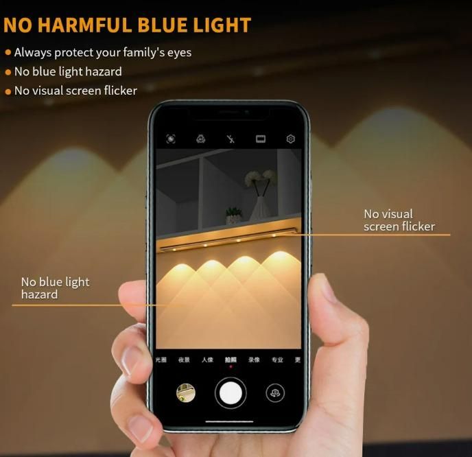 LED PIR Motion Sensor Cabinet Light – Rechargeable & Stick-On Convenience
